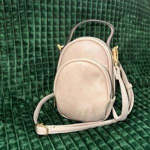 🚨‼️ EUC! Leather 2 Pocket Mini Backpack Crossbody